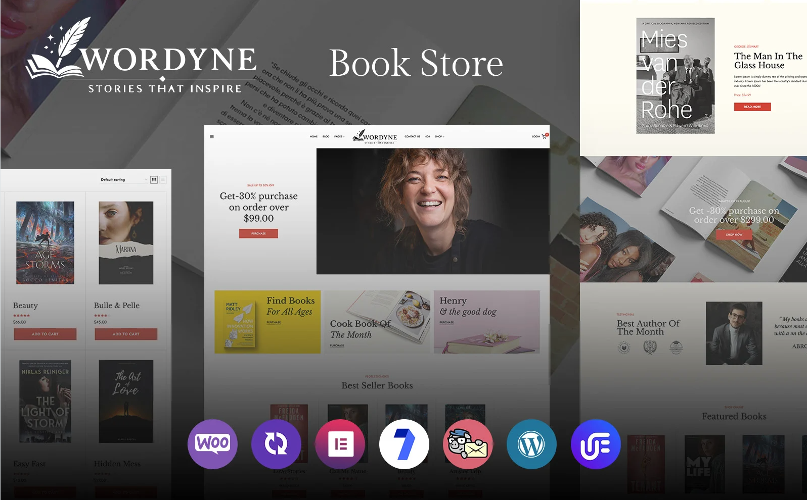 Wordyne - Book Publishing Store WooCommerce WordPress Theme