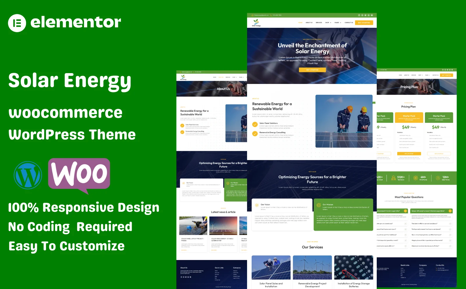 Solar Energy WooCommerce WordPress Theme