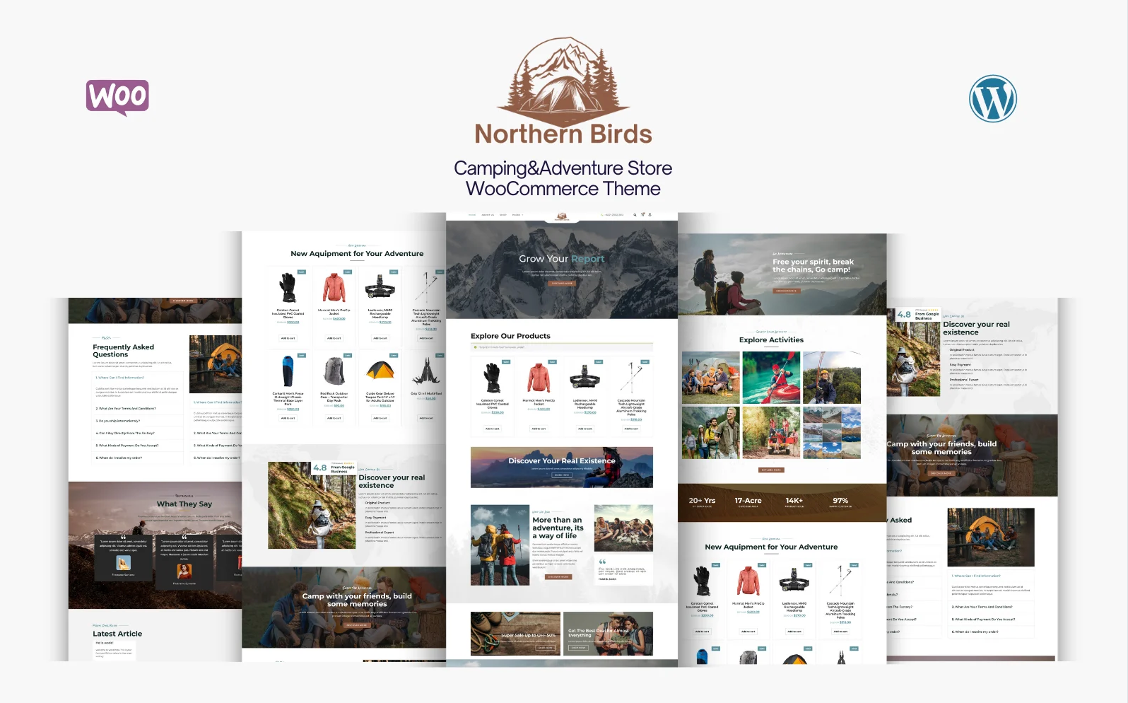 Northern Birds- Adventure & Camping Woo Commerce Theme