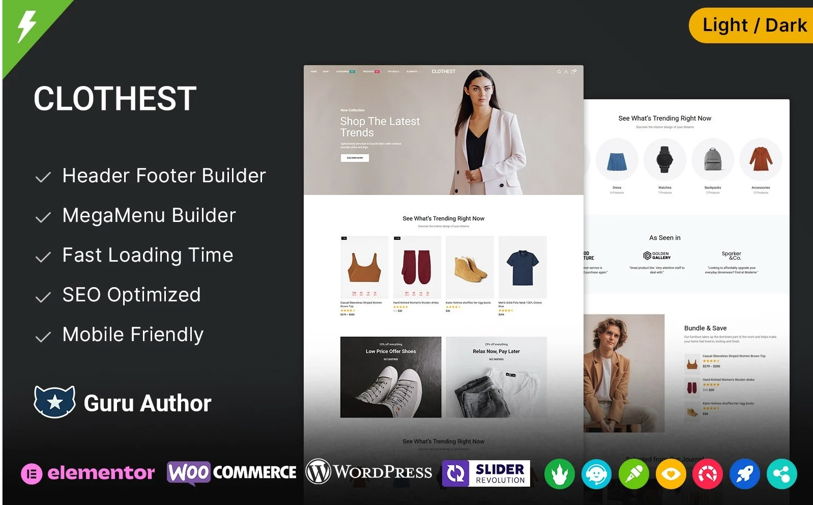 Clothest - Fashion Store and Multipurpose Elementor WooCommerce Theme