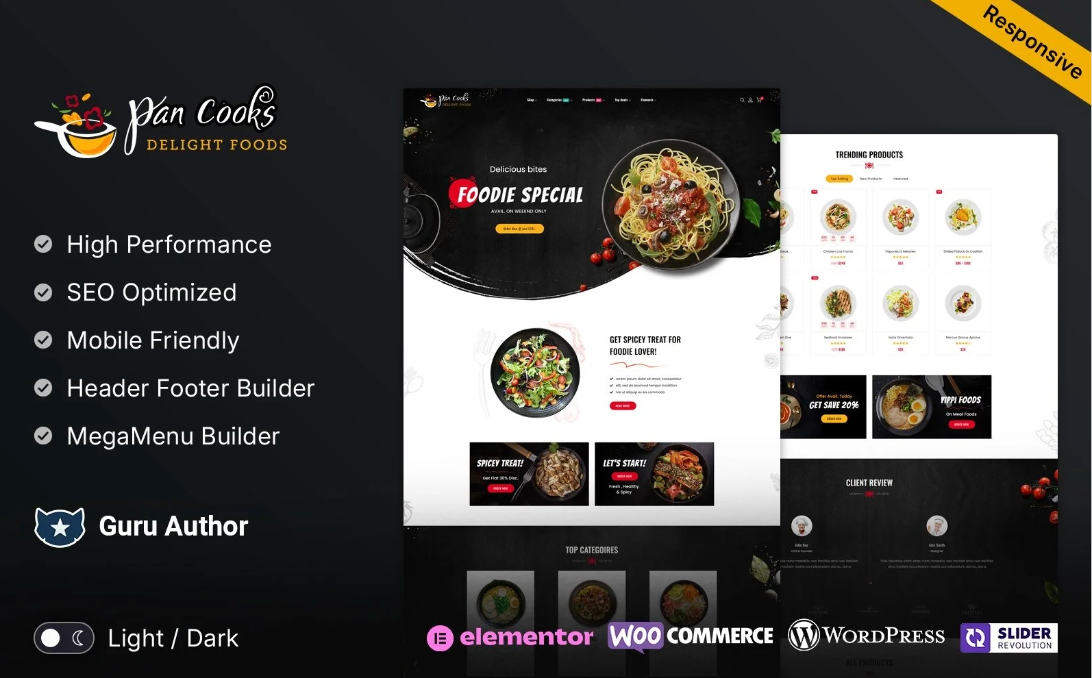 Pancook - Restaurant and Food Store Cafe Responsive WooCommerce WordPress Theme