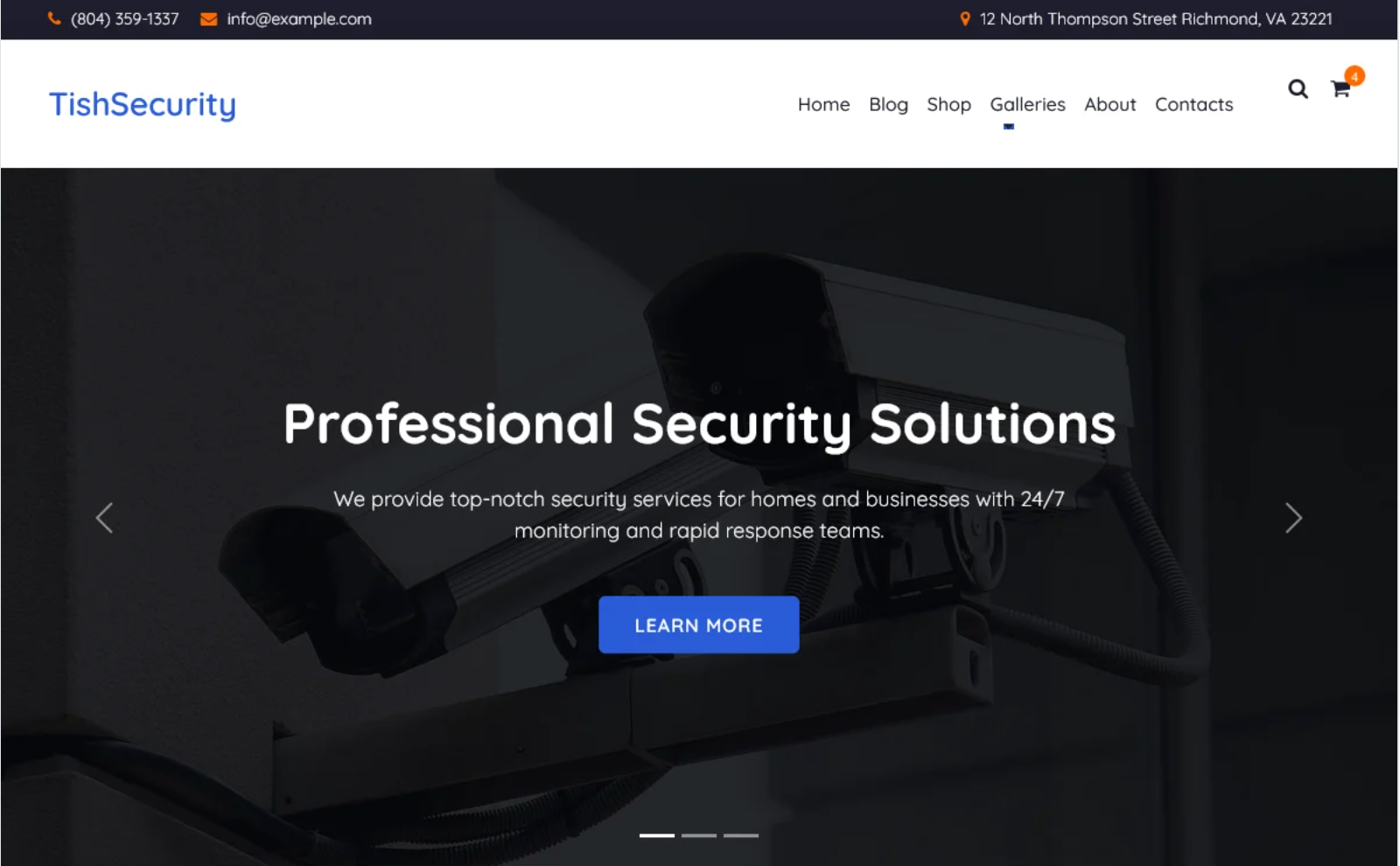 TishSecurity - Security WooCommerce Theme