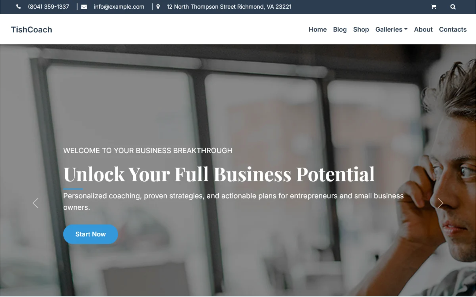TishCoach - Business Coach WooCommerce Theme