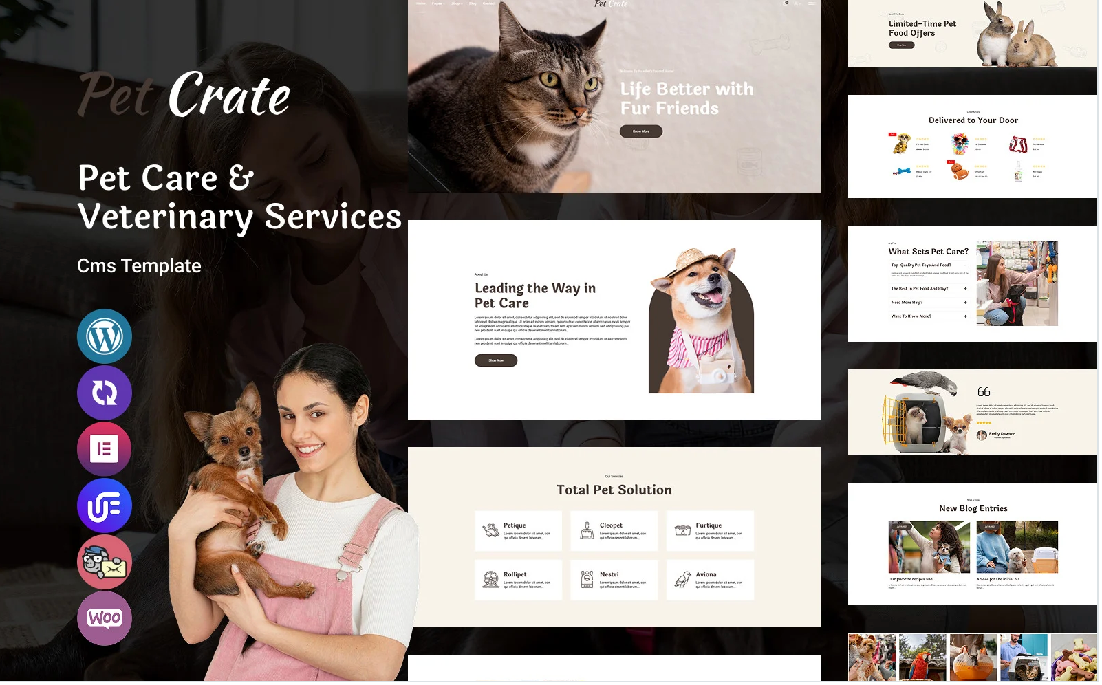 PetCrate - Pet Care And Veterinary Services Multipurpose Responsive WordPress Theme
