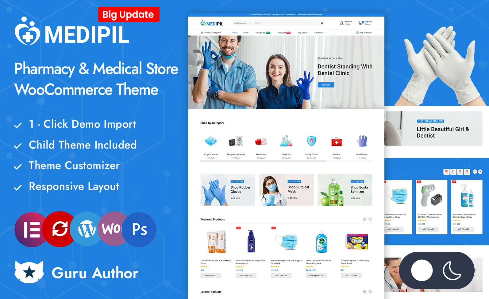 Medipil - Pharmacy and Medical Store Elementor WooCommerce Responsive Theme