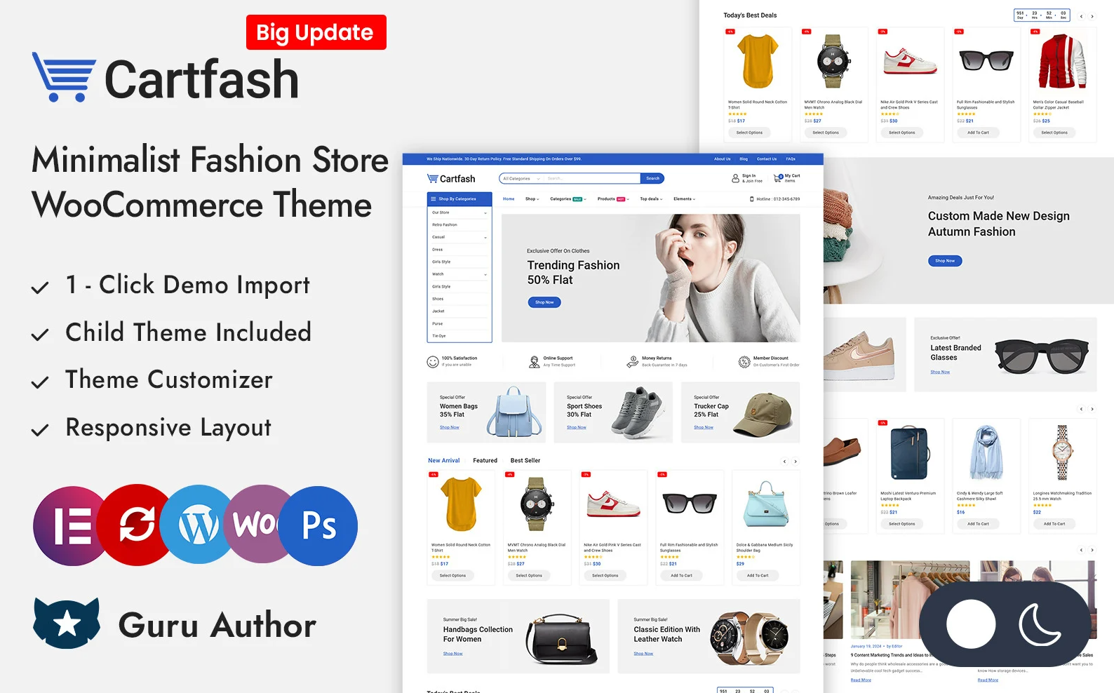 Cartfash - Mega Fashion Store Elementor WooCommerce Responsive Theme