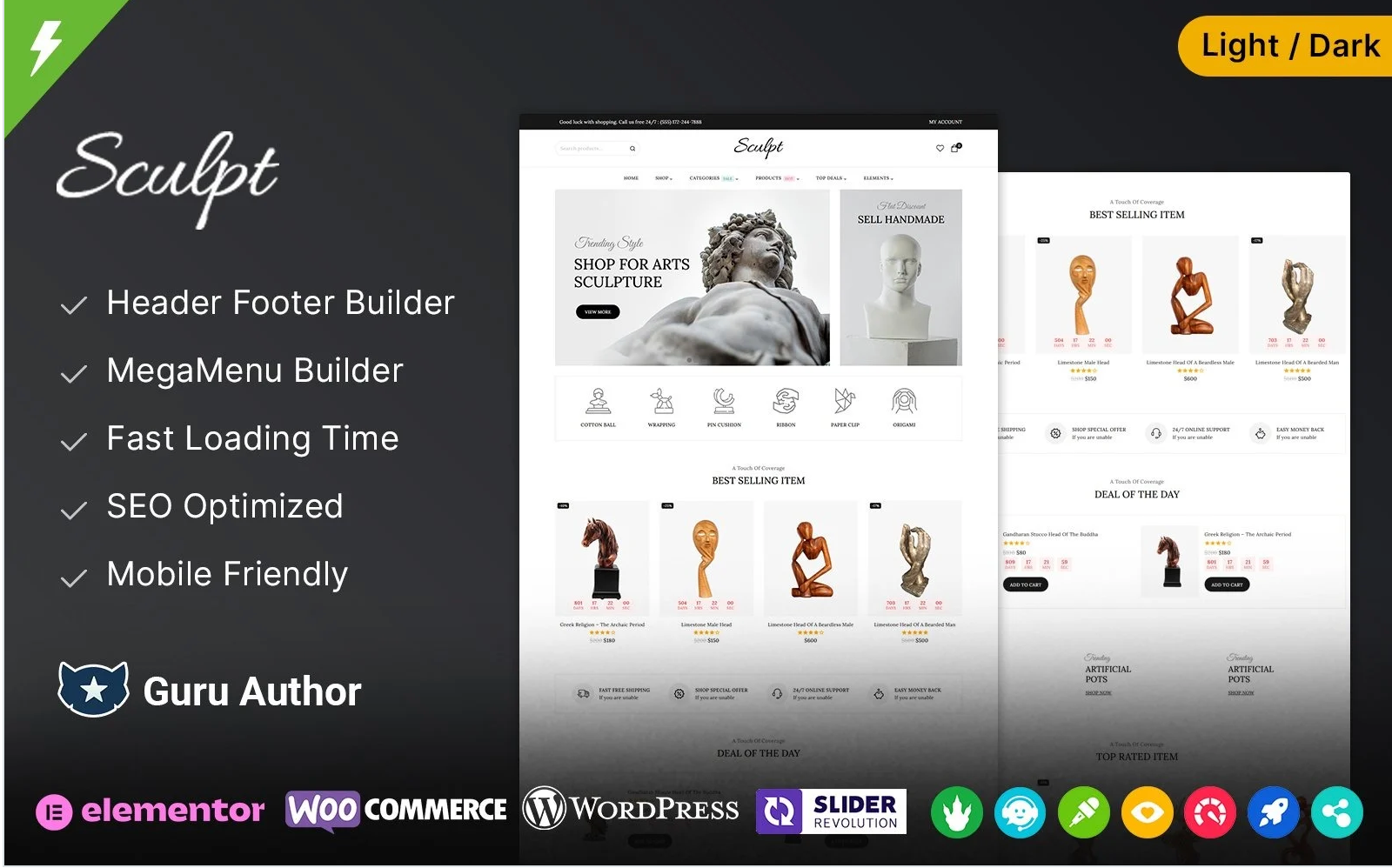 Sculpt - Sculpture and Art Gallery and Museum WooCommerce Theme Theme