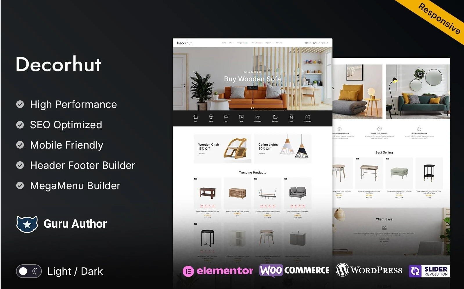 Decorhut - Decor Interior and Furniture Elementor WooCommerce Theme