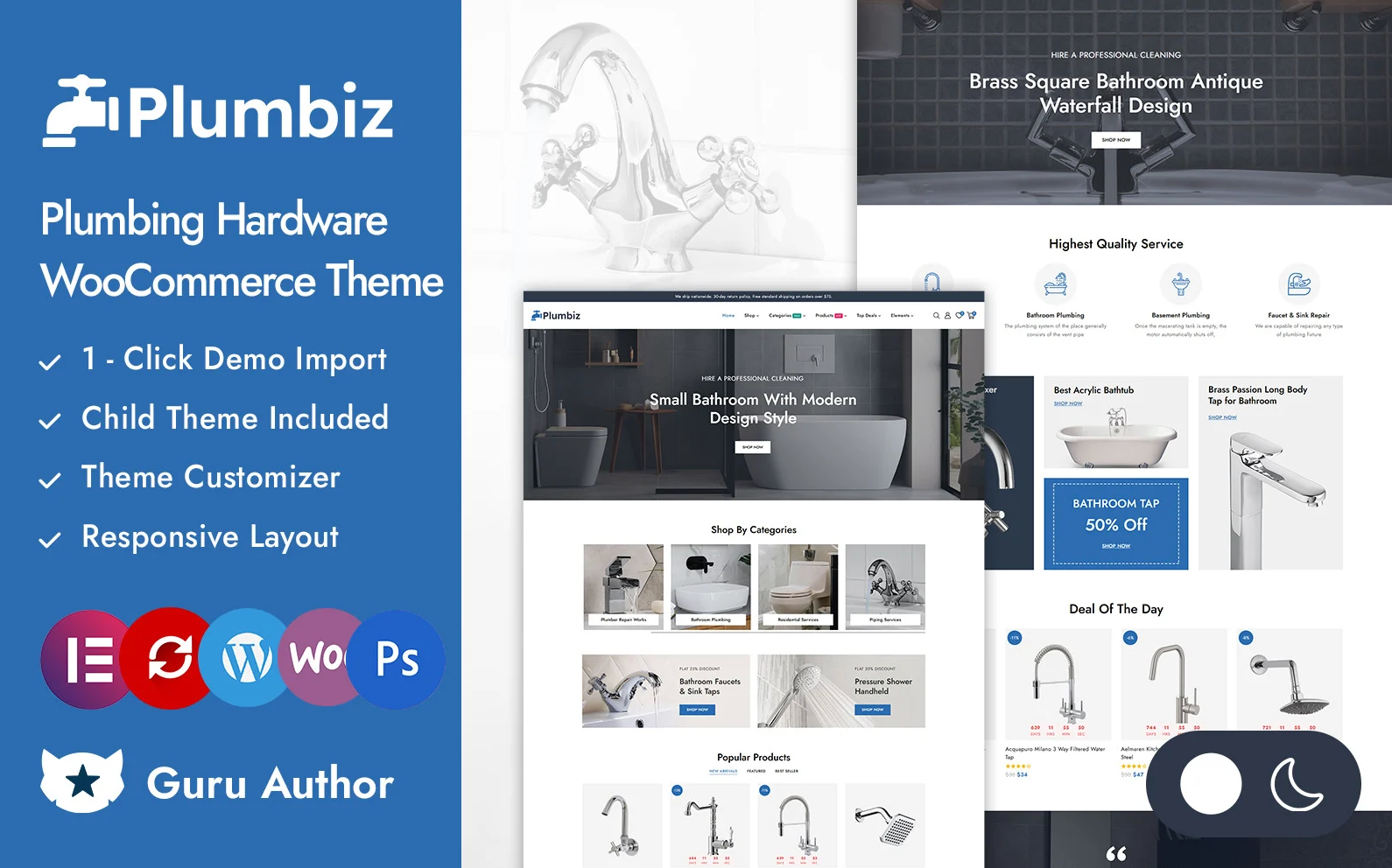 Plumbiz - Handyman and Plumber Tools Store Elementor WooCommerce Responsive Theme