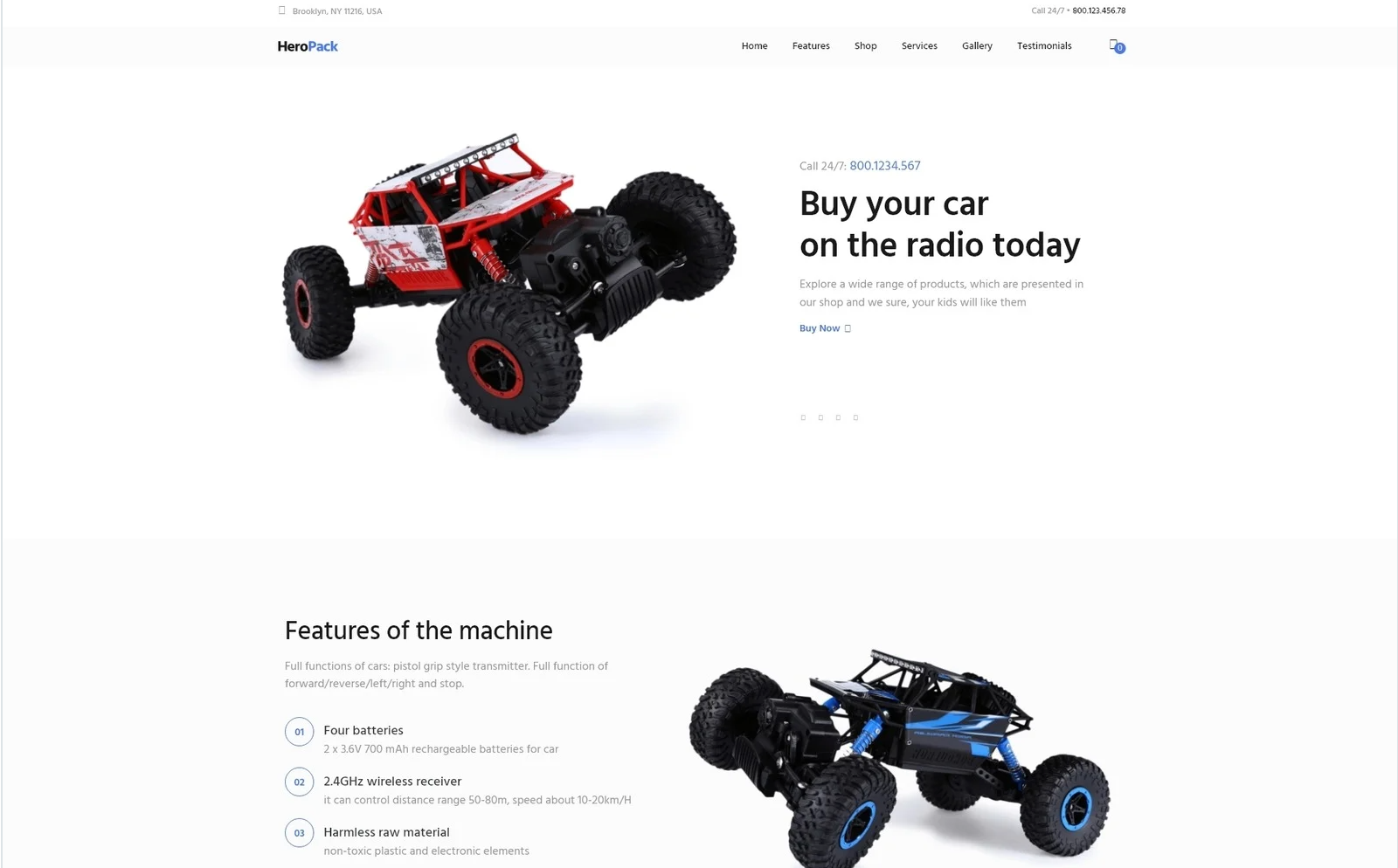 HeroPack - Toys ECommerce Classic Elementor WooCommerce Theme