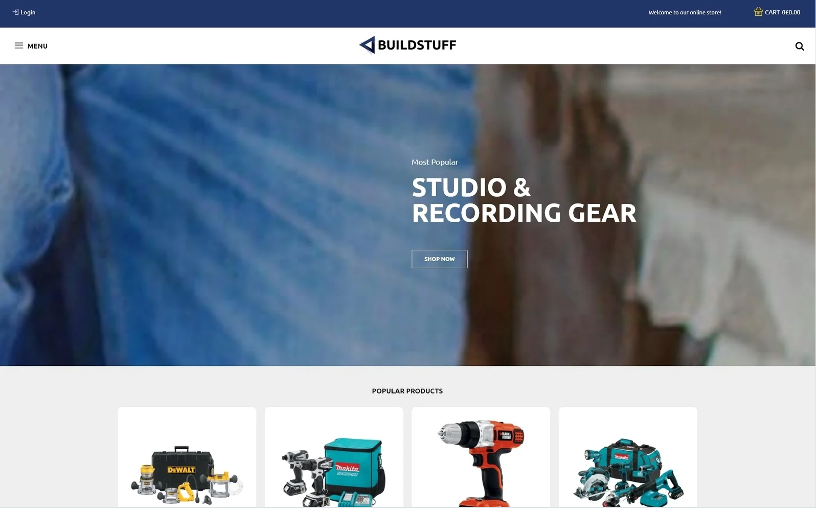 Buildstuff - Building Tools Elementor WooCommerce Theme