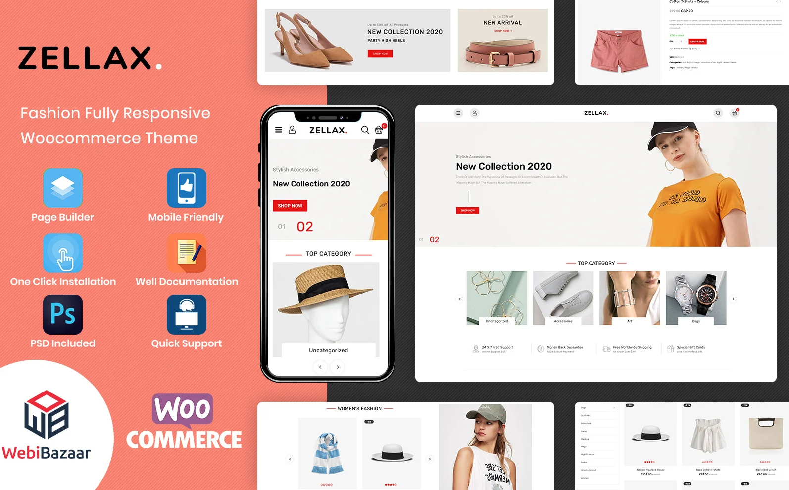 Zellax - Responsive Fashion WooCommerce Theme
