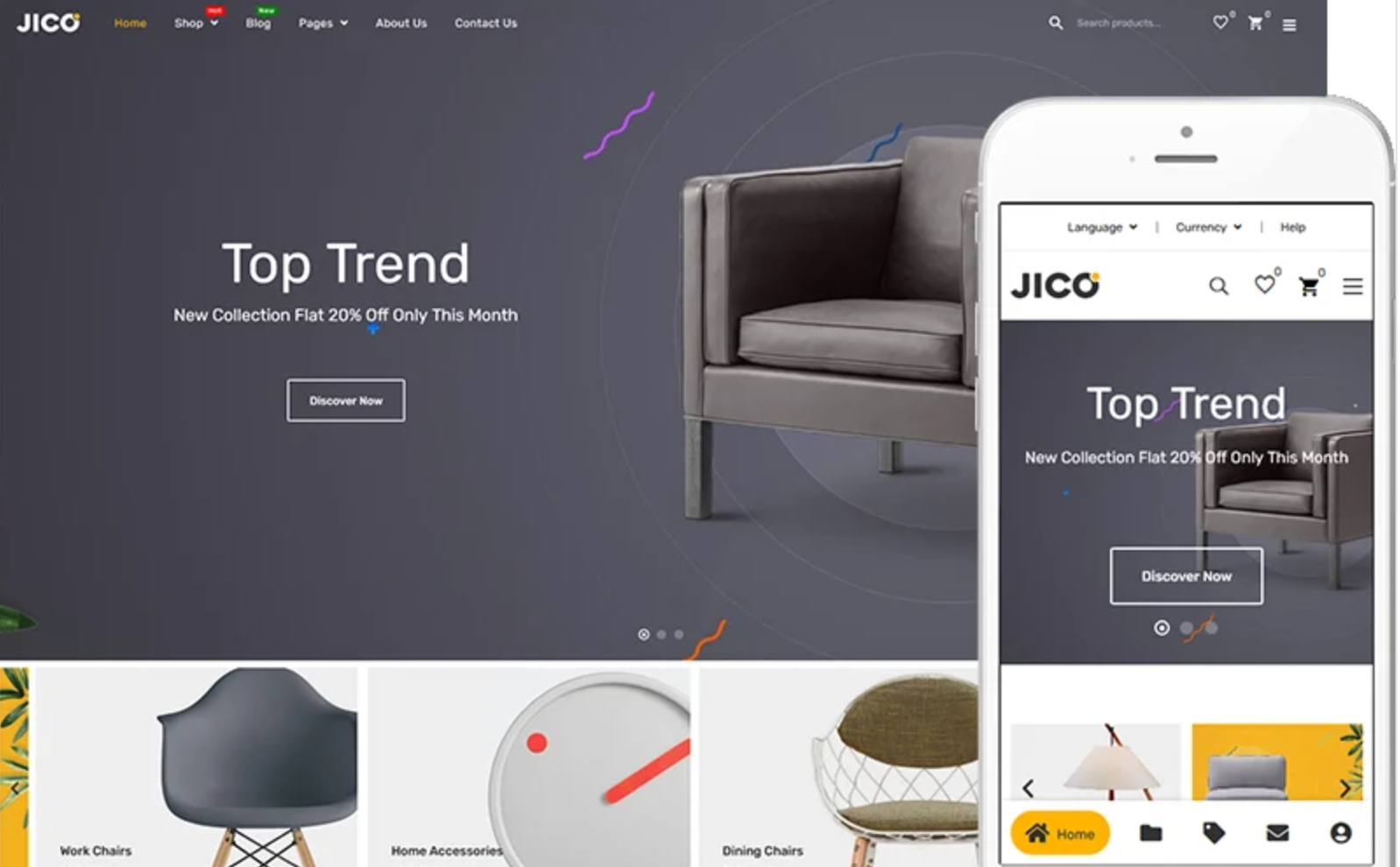 Jico - Furniture Theme WooCommerce Theme
