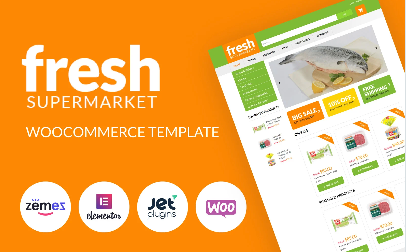 Fresh Fresh - Supermarket Woocommerce Template for easy sales WooCommerce Theme