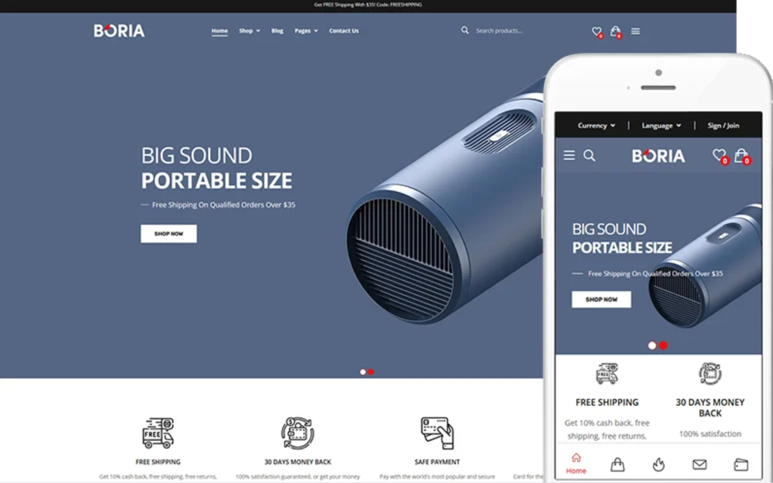 Boria - Best Electronics Store Theme WooCommerce Theme