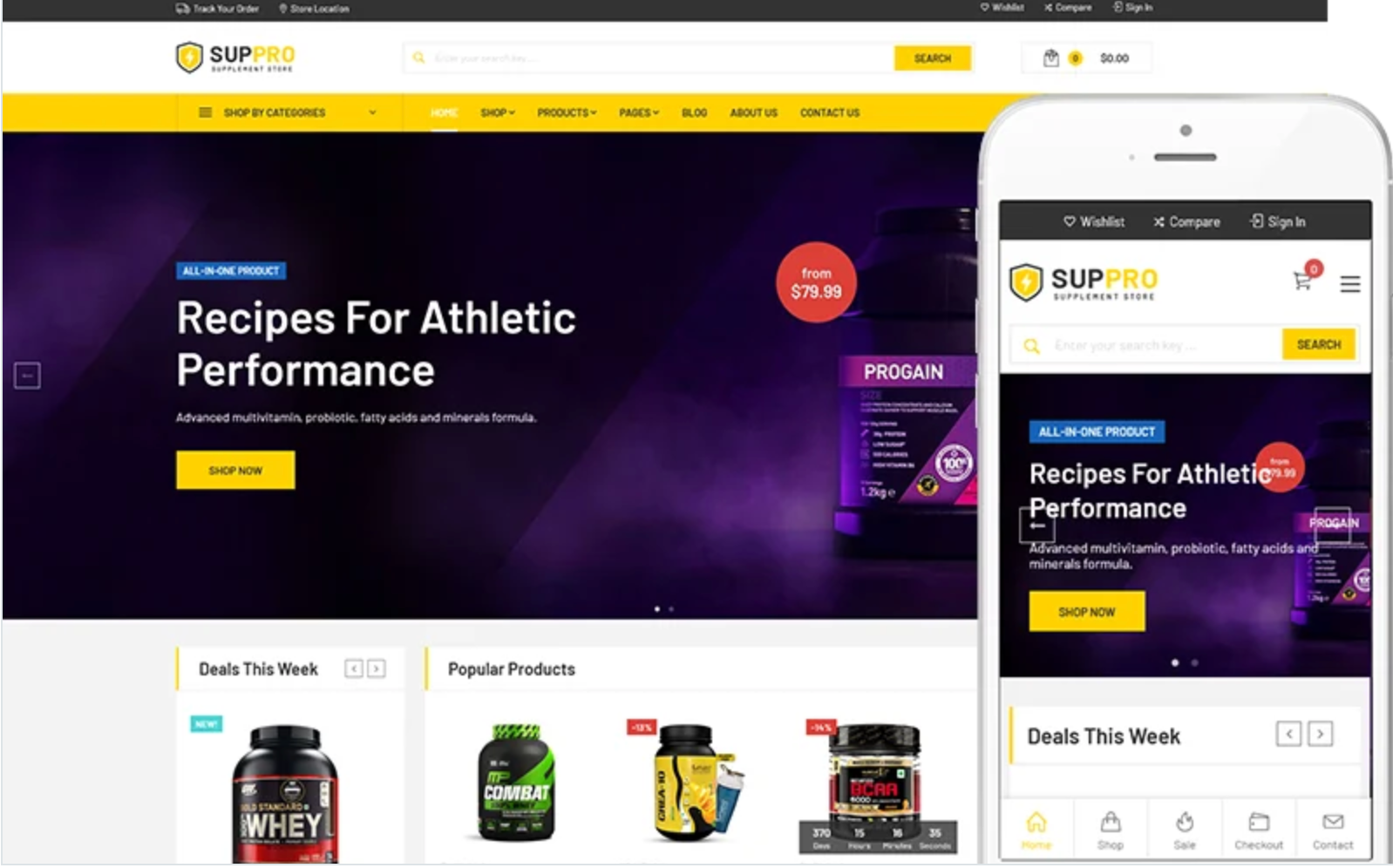 Suppro - Health Supplement WooCommerce Theme