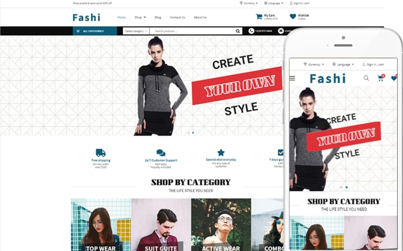 Fashi - Theme for Fashion Store WooCommerce Theme