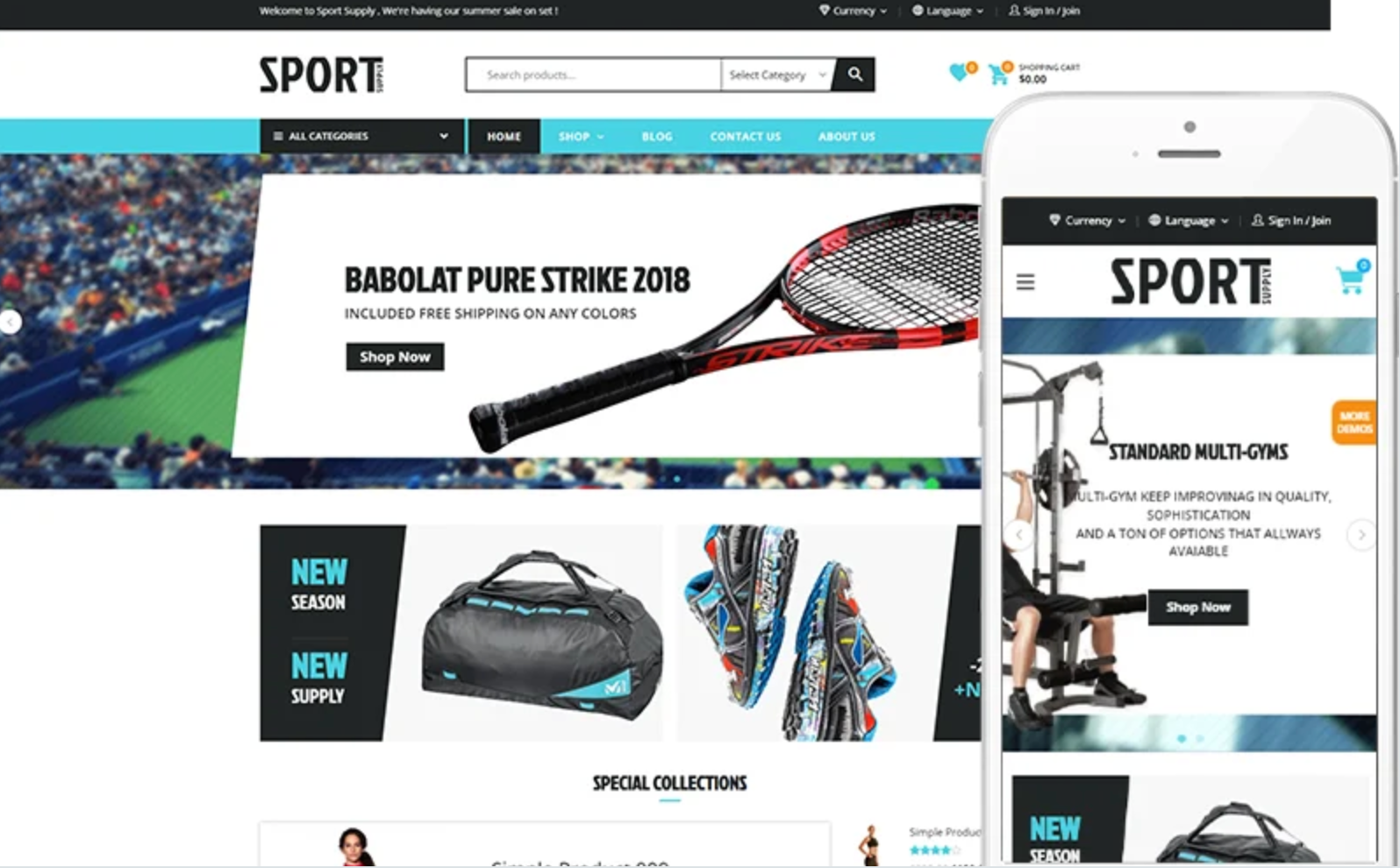 Sport - Theme for Sport Store WooCommerce Theme