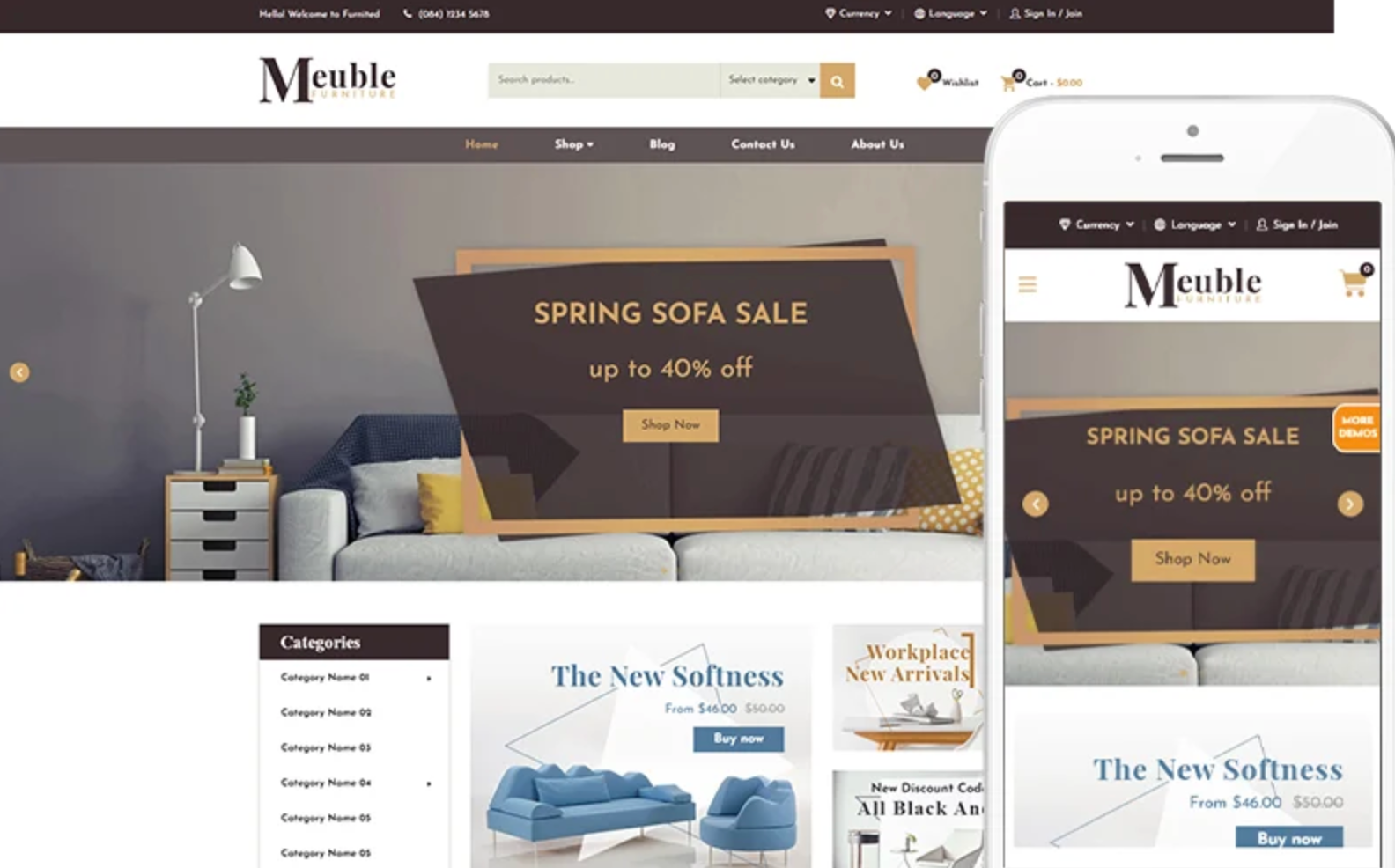 Meuble - Furniture Theme WooCommerce Theme