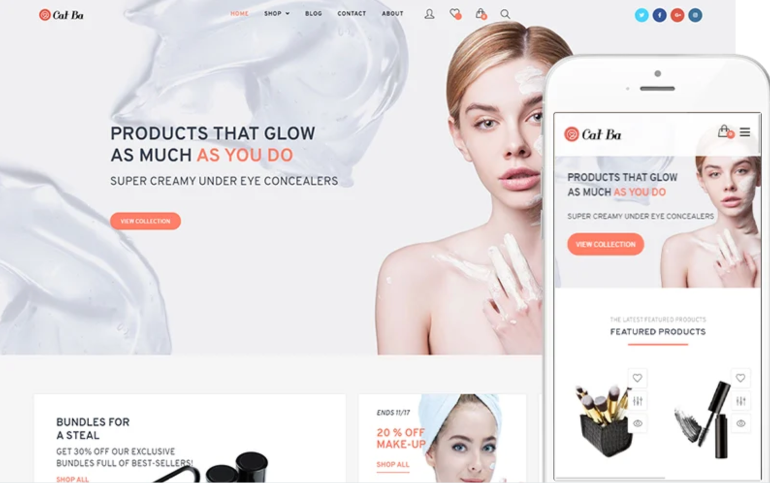 Cat Ba - Beauty Store & Natural Cosmetics Theme WooCommerce Theme