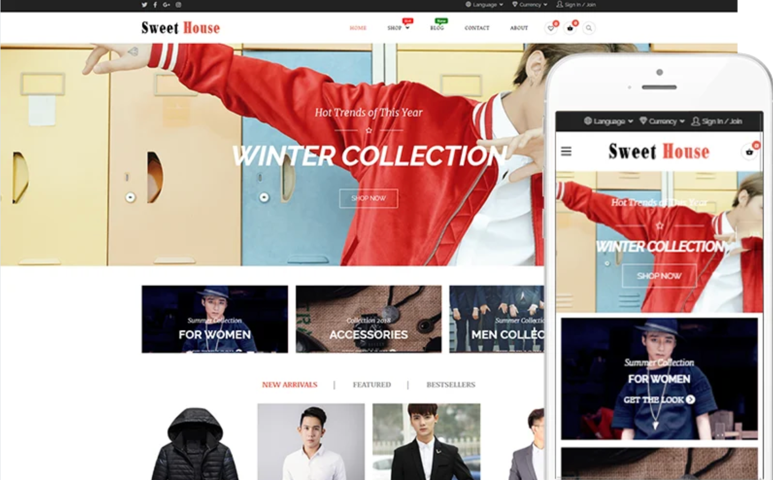Sweet House - Modern Fashion Theme WooCommerce Theme