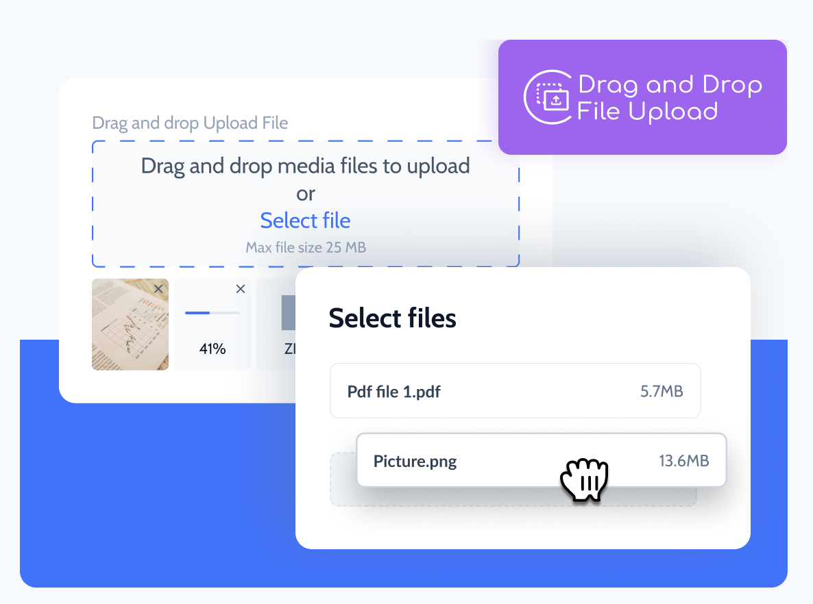 etFormBuilder – Drag and Drop File Upload