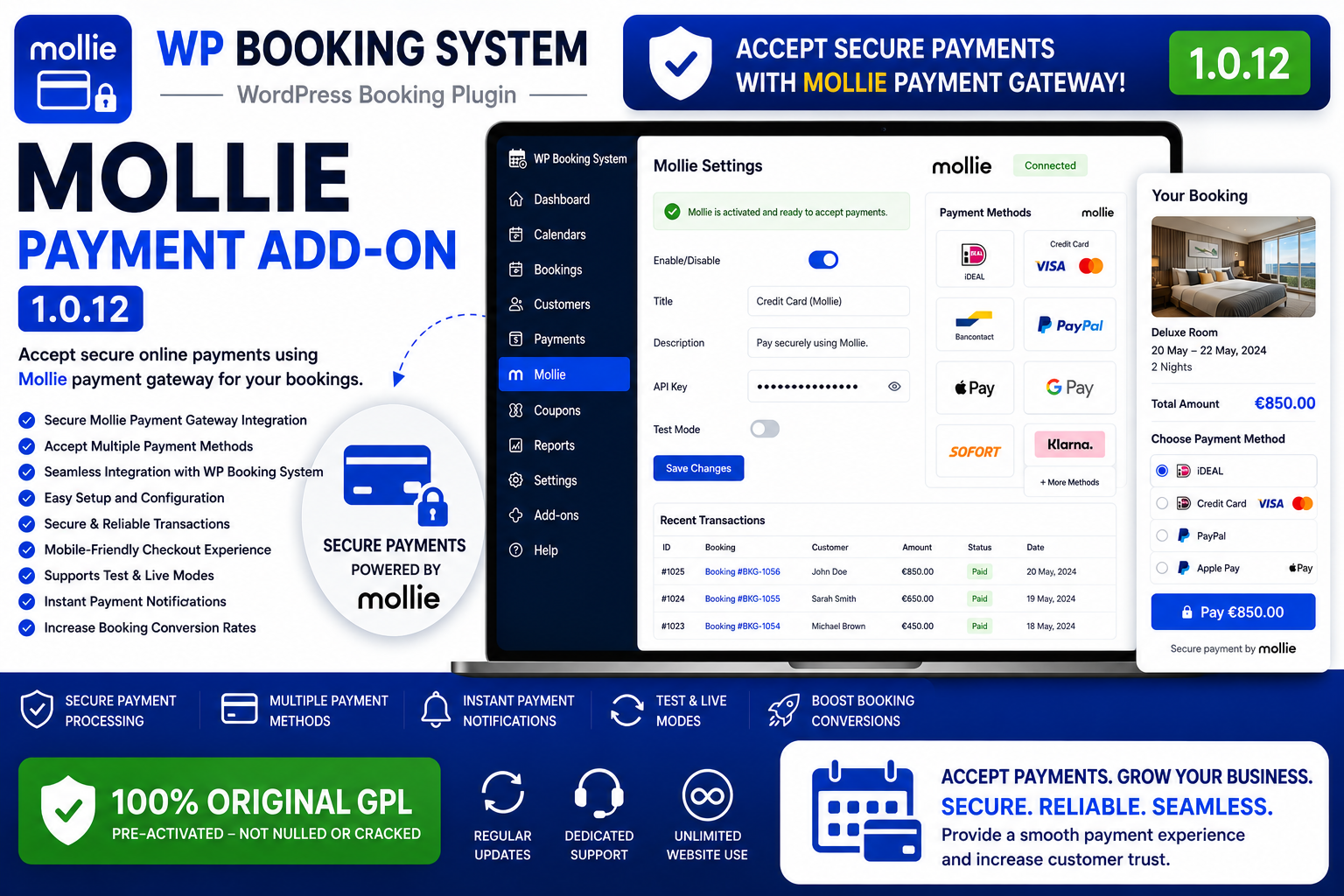 WP Booking System – Mollie