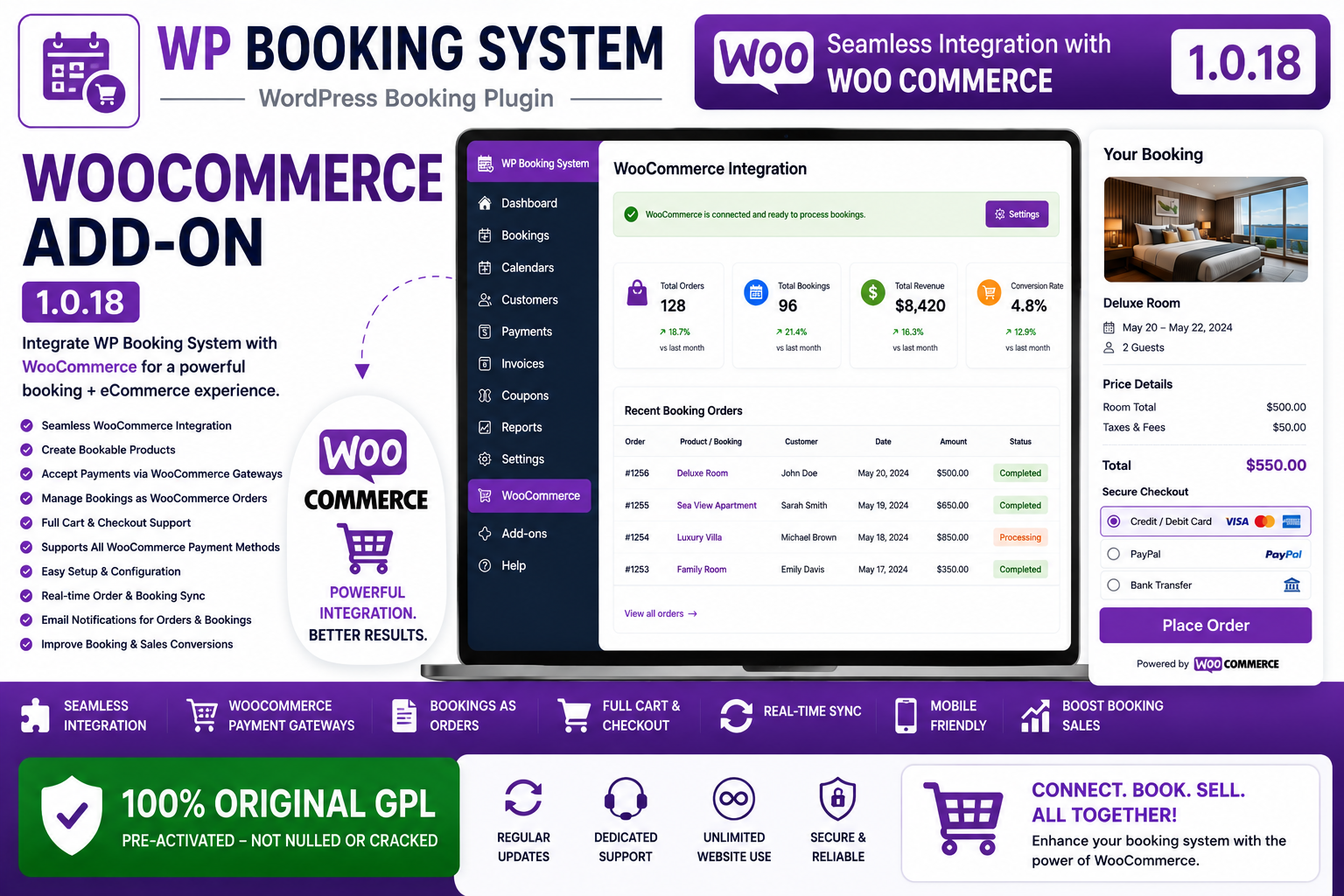 WP Booking System – WooCommerce