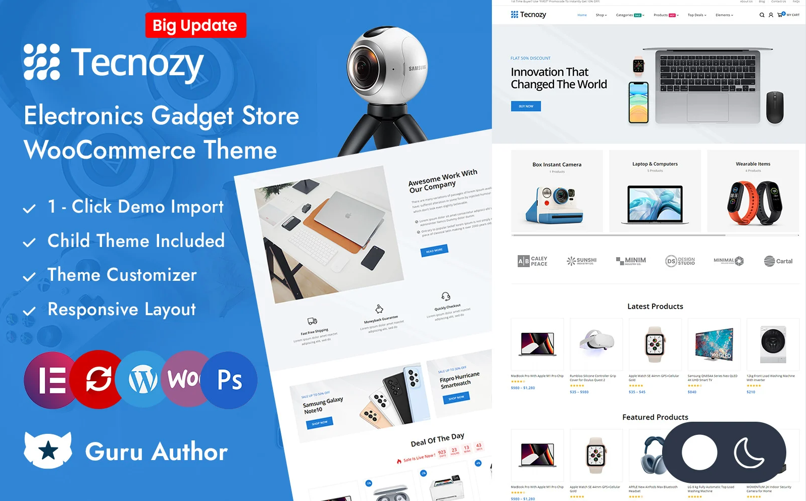Technozy - Electronics Gadget Store Elementor WooCommerce Responsive Theme