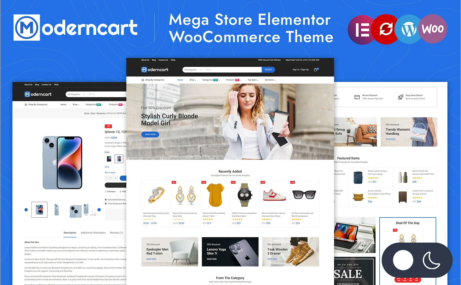 ModernCart - Mega Store Elementor WooCommerce Responsive Theme