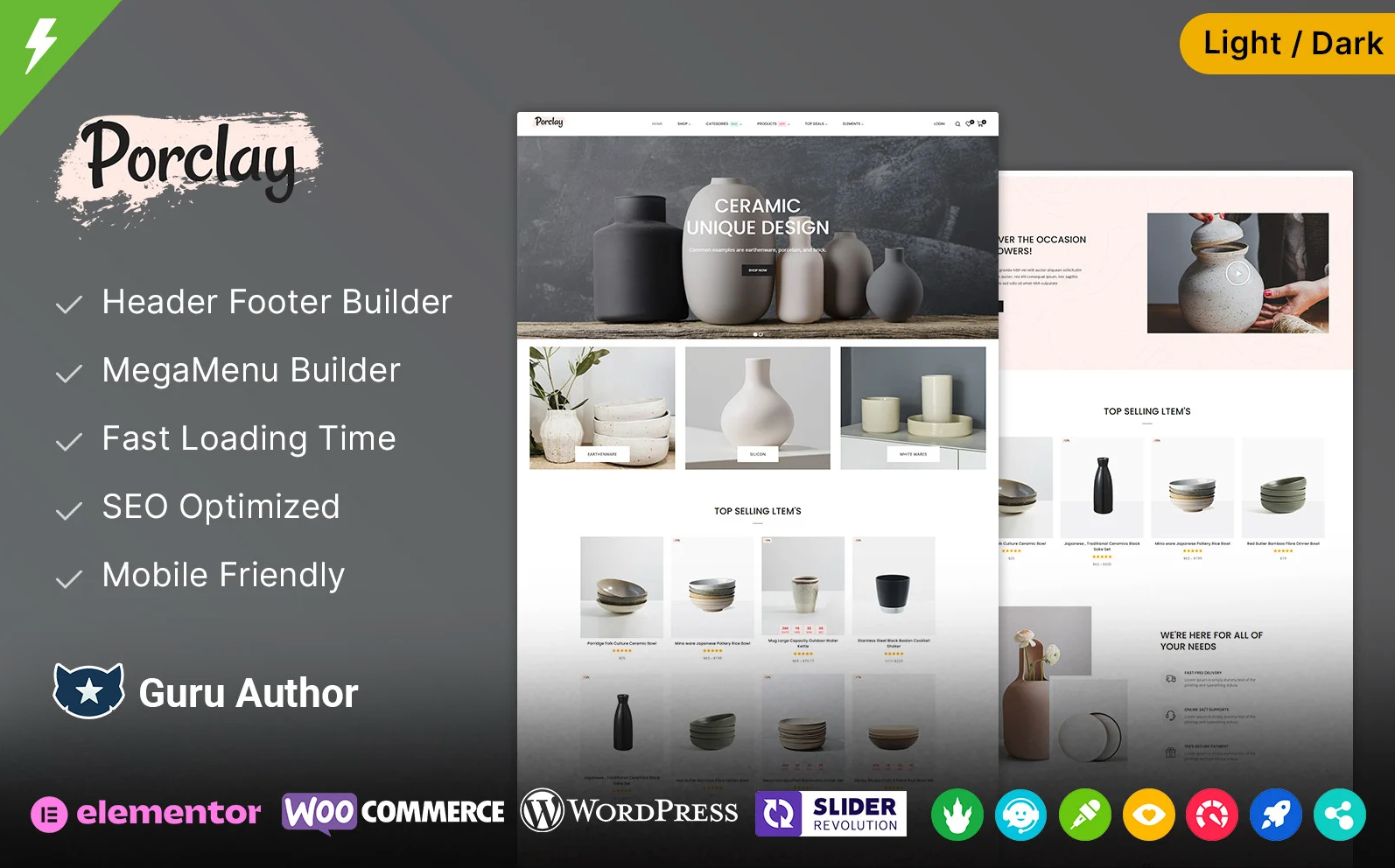 Porclay - Ceramic Pottery and Art Crafts Elementor WooCommerce Theme