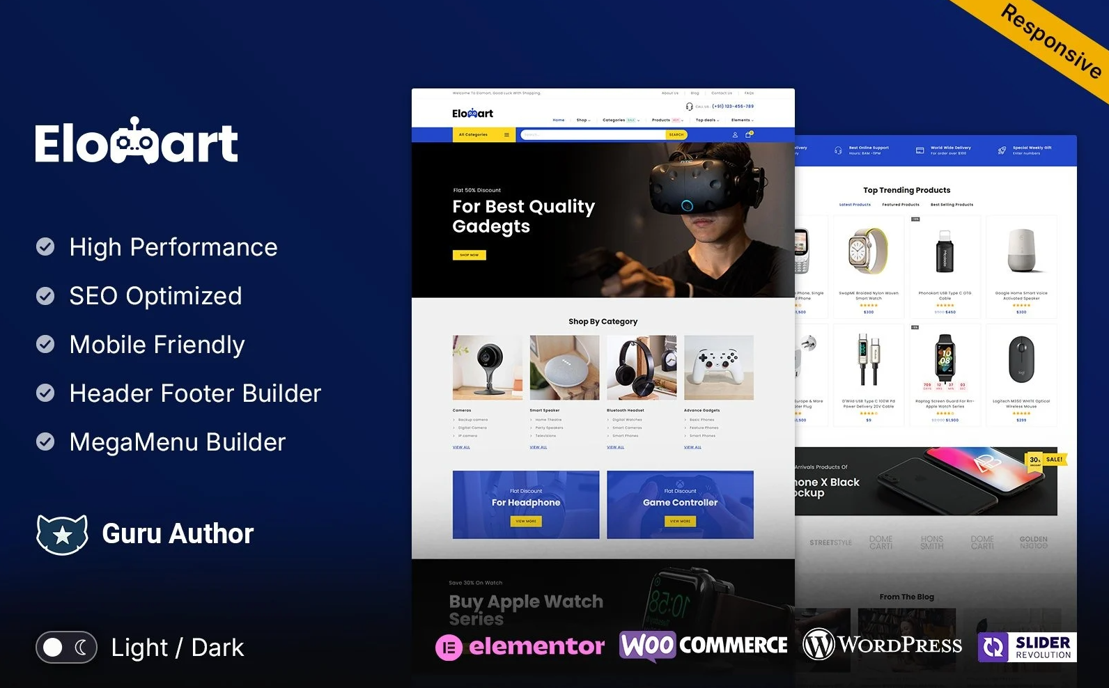 Elomart - Mega Tool Super Store WooCommerce Elementor Theme