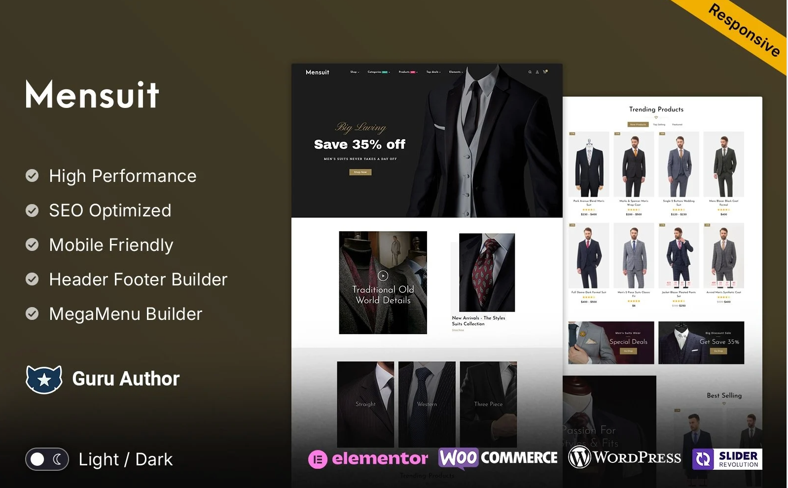 MenSuit - Men Suit, Blazer and Fashion WooCommerce Theme