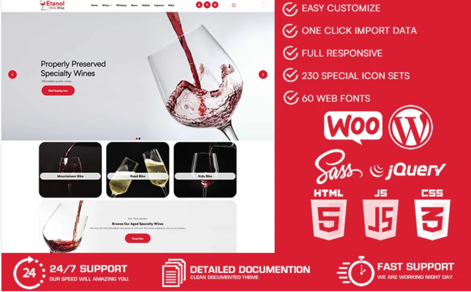 Etanol - Wine Shop WooCommerce WordPress Theme