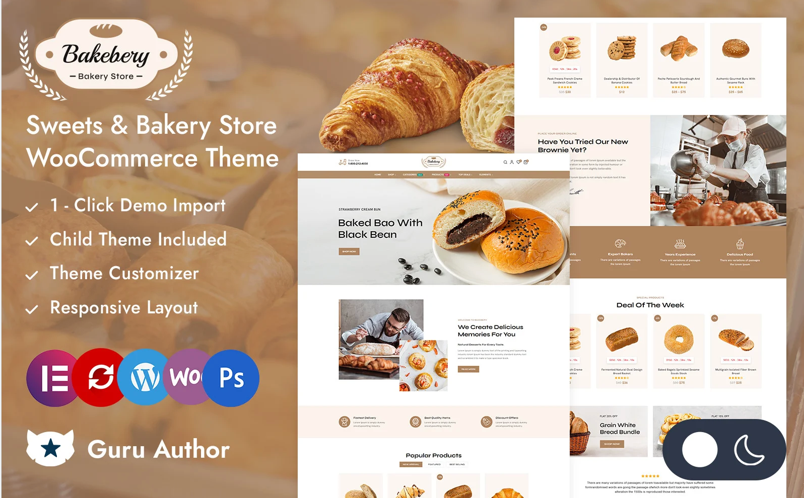 Bakebery - Bakery and Cake Shop Elementor WooCommerce Responsive Theme