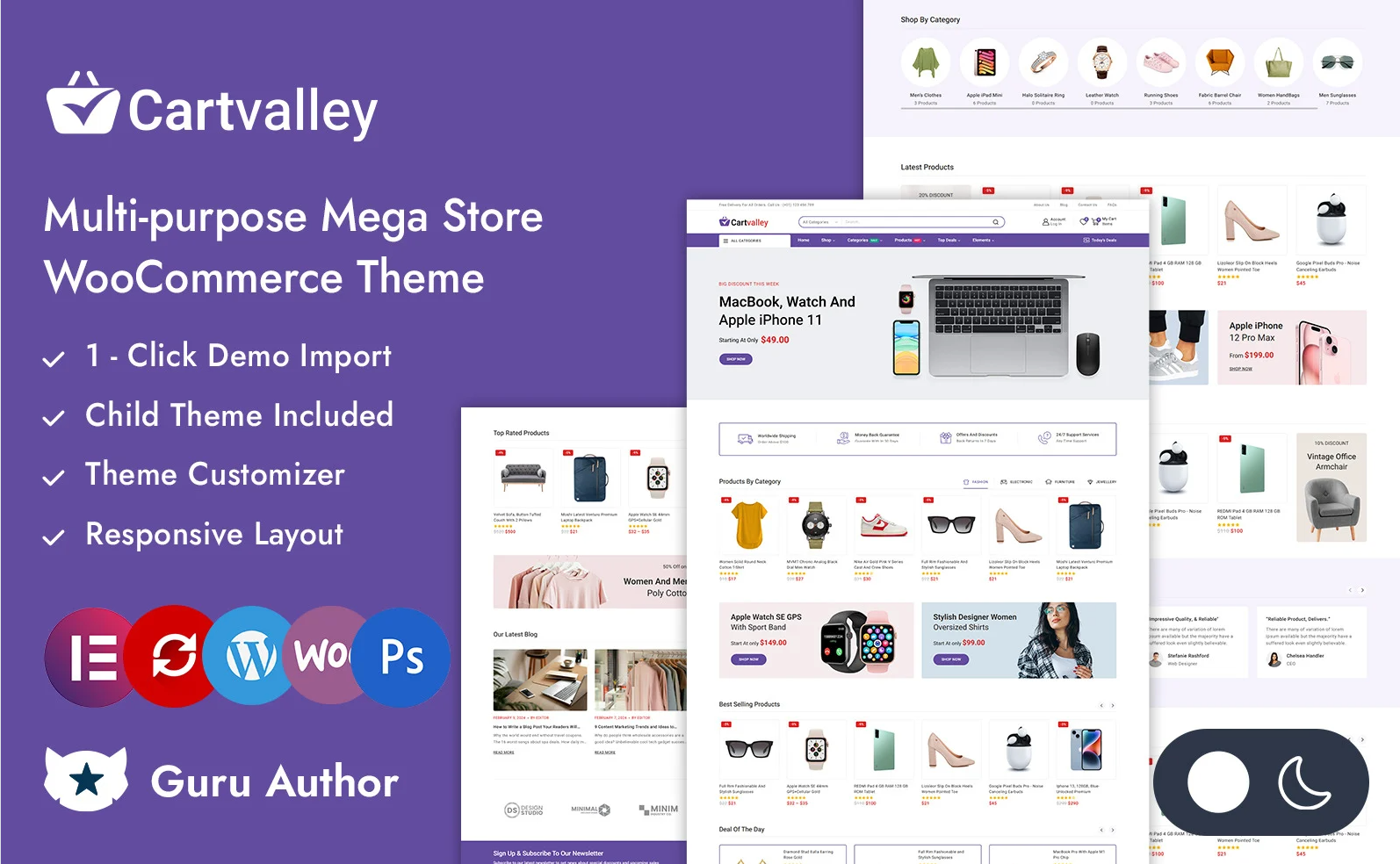 Cartvalley - Multipurpose Elementor WooCommerce Responsive Theme
