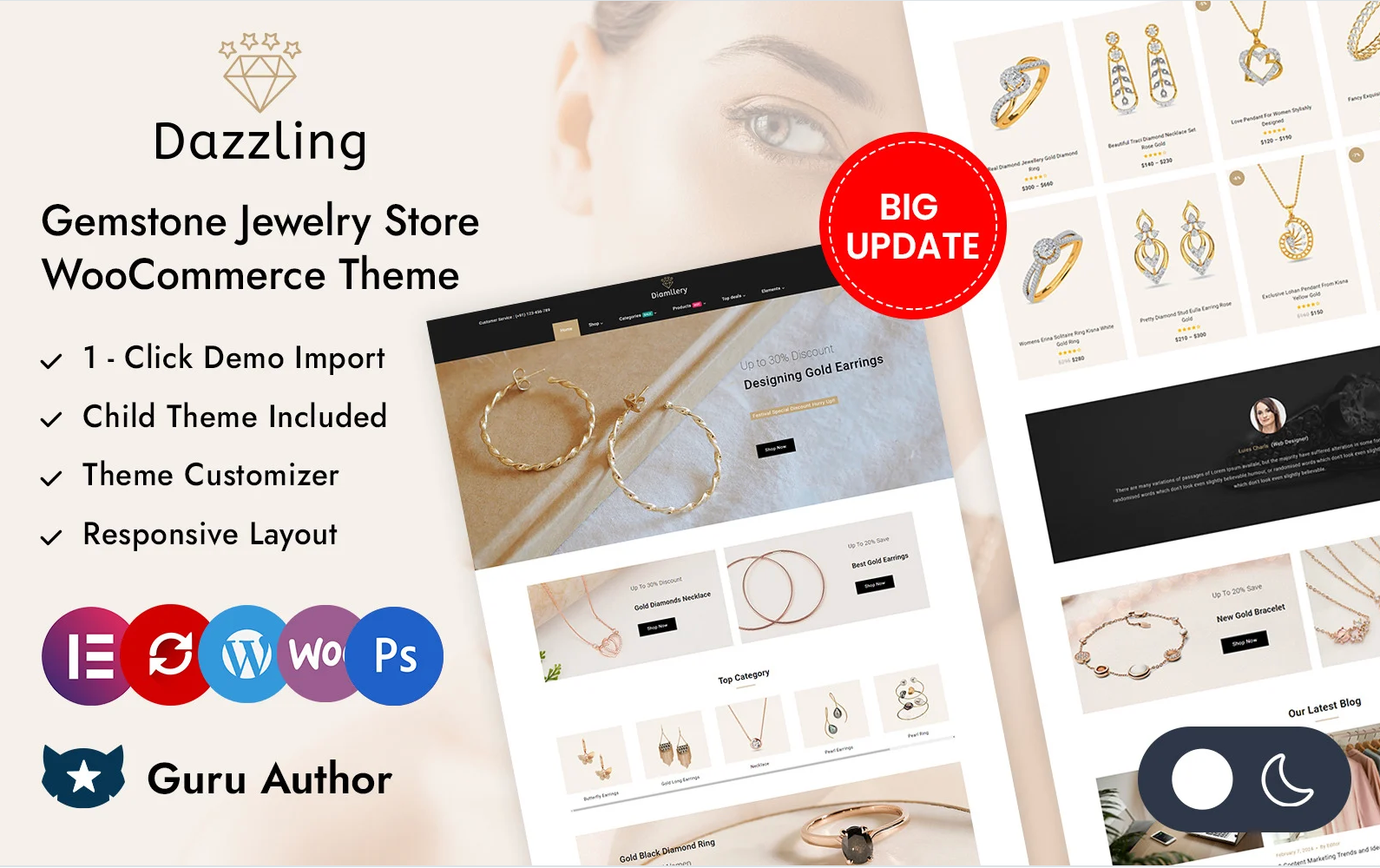 Diamllery - Gemstone Jewelry Store Elementor WooCommerce Responsive Theme