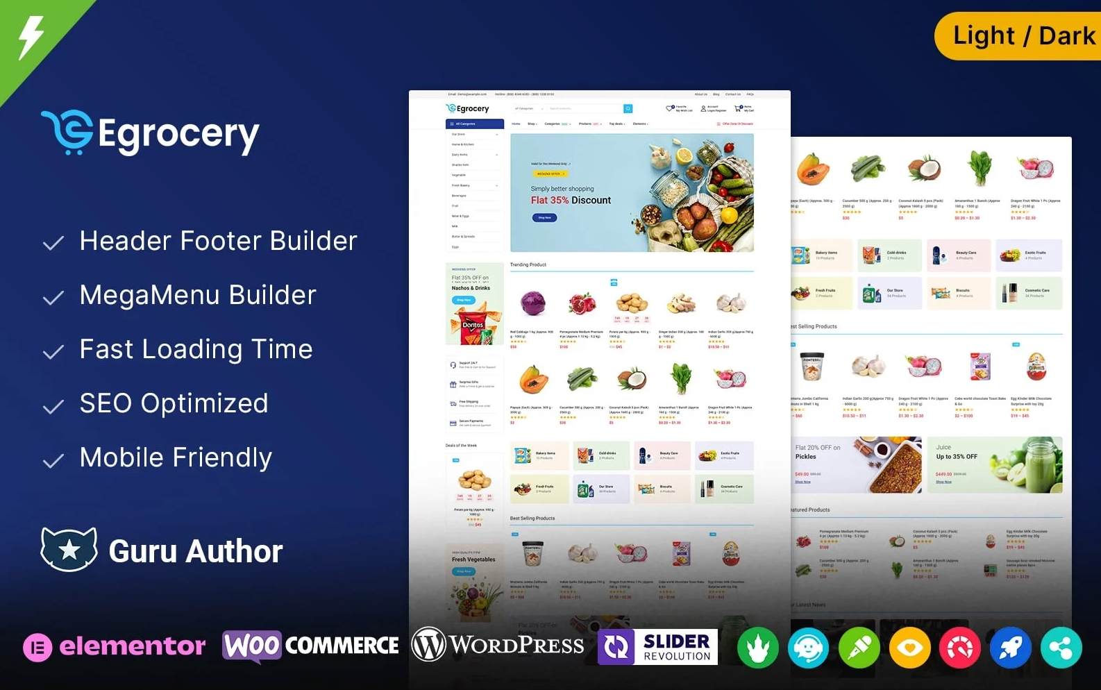 eGrocery - Grocery Store and Food store WooCommerce Responsive Theme