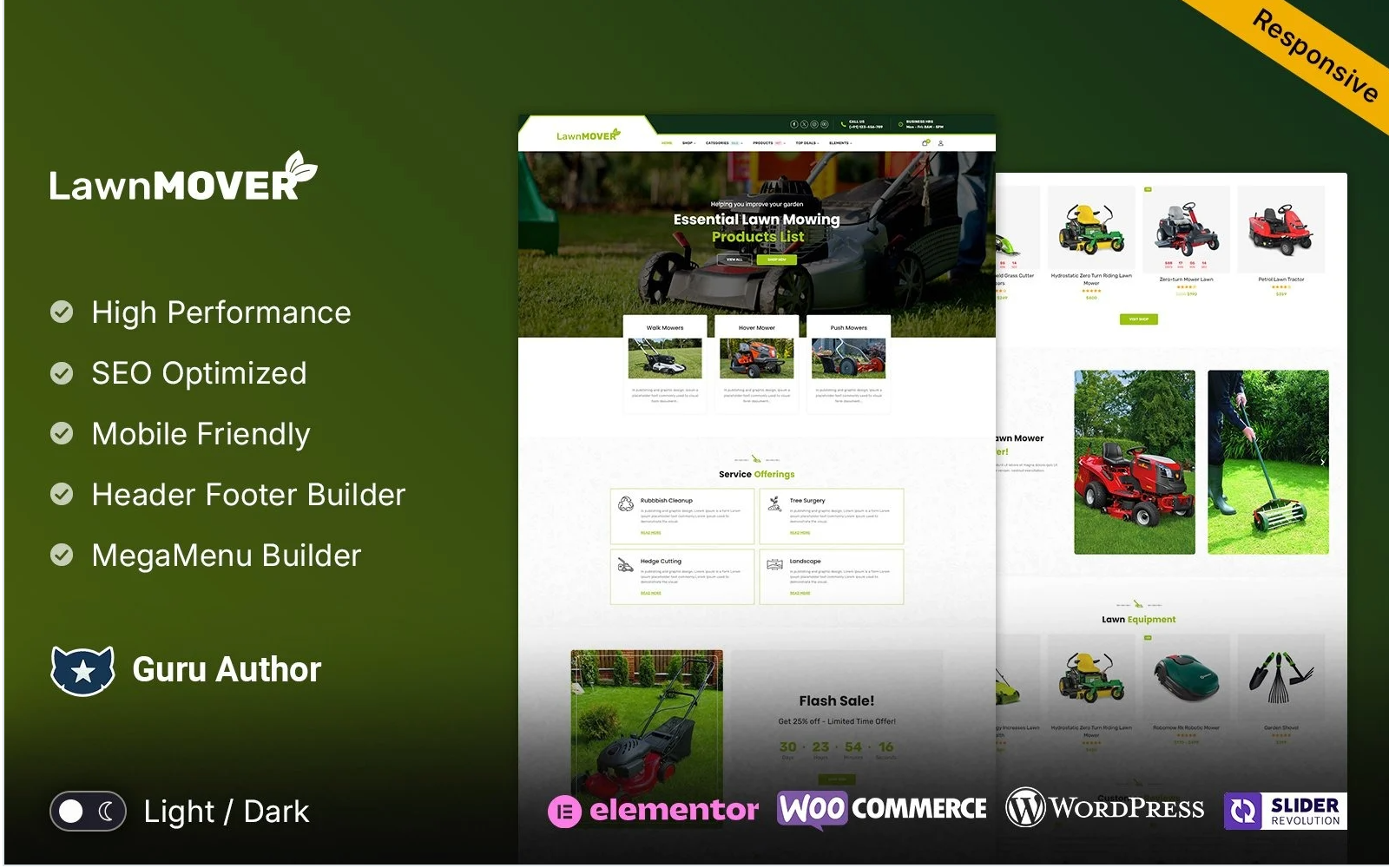 LawnMover - Lawn Mowing and Garden Care Services Theme