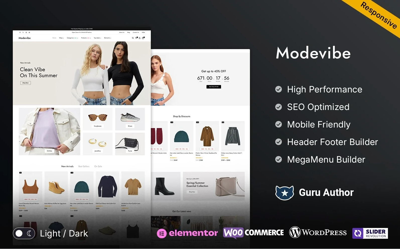 Modevibe - Fashion and Clothes Store Multipurpose Responsive WooCommerce Theme