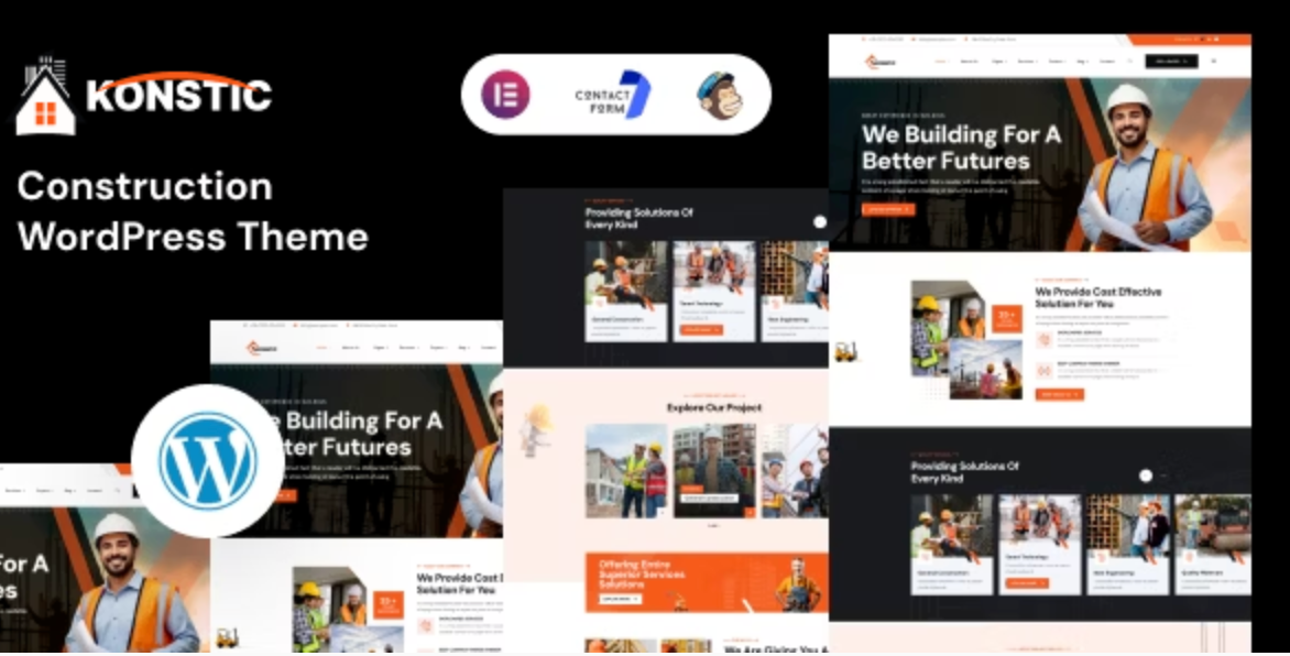 Konstic - Construction WordPress Theme