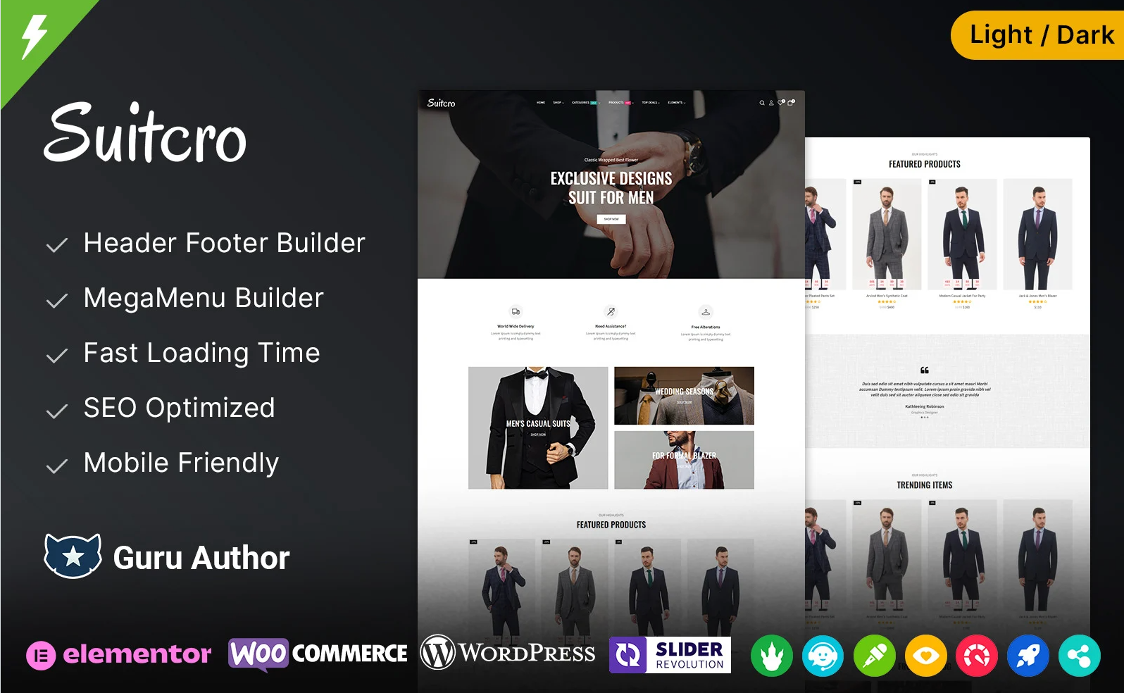 Suitcro - Men Suit, Blazer, Wedding and Men Fashion WooCommerce Theme