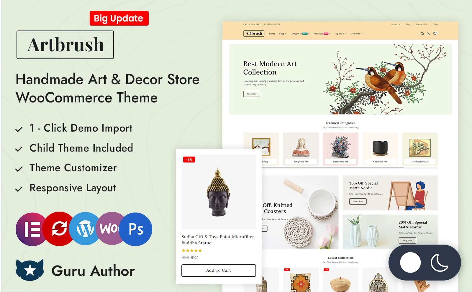 Artbrush - Handmade Art, Painting and Decore Store Elementor WooCommerce Responsive Theme