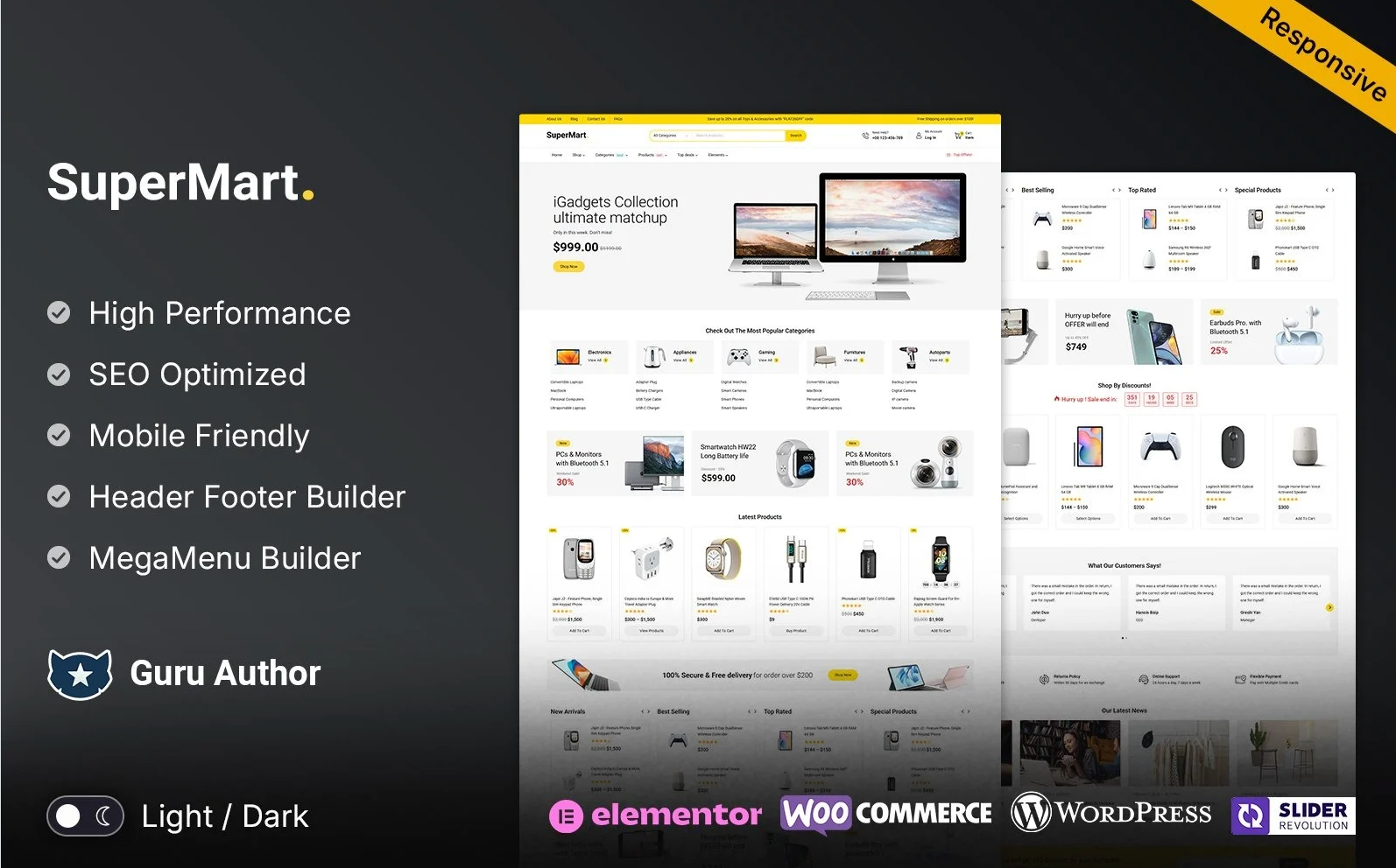 SuperMart – Mega Shop Multipurpose Elementor WooCommerce Store