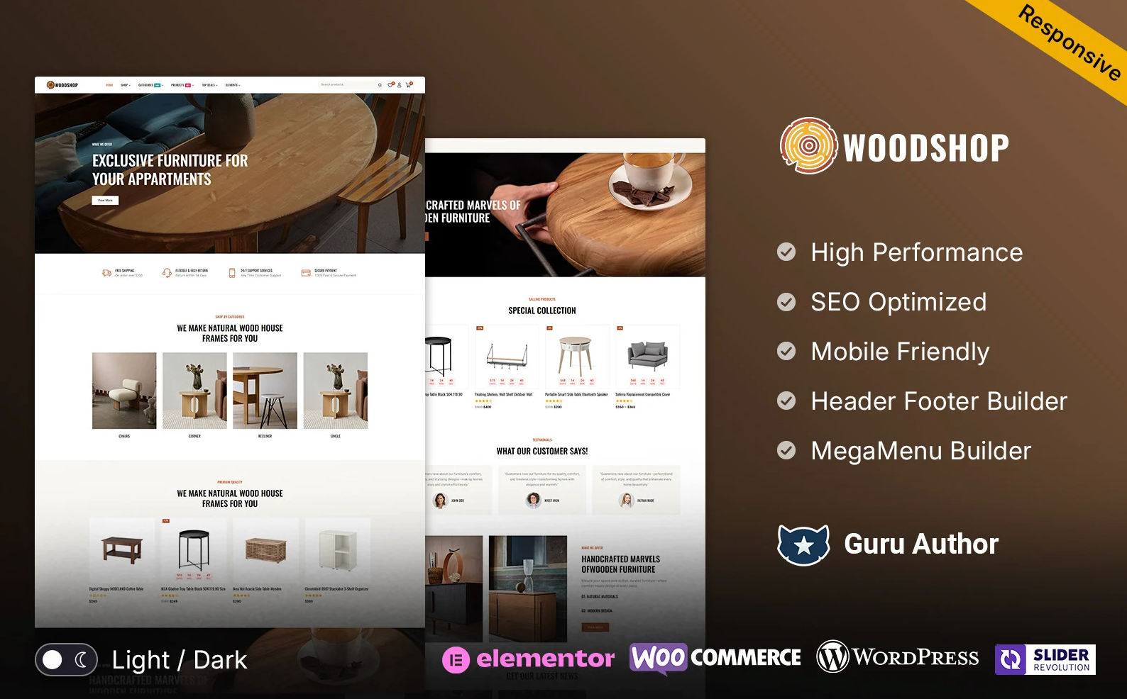 Woodshop – Wood And Furniture Store and Home Decor WooCommerce Theme — Theme by Templatemonster
