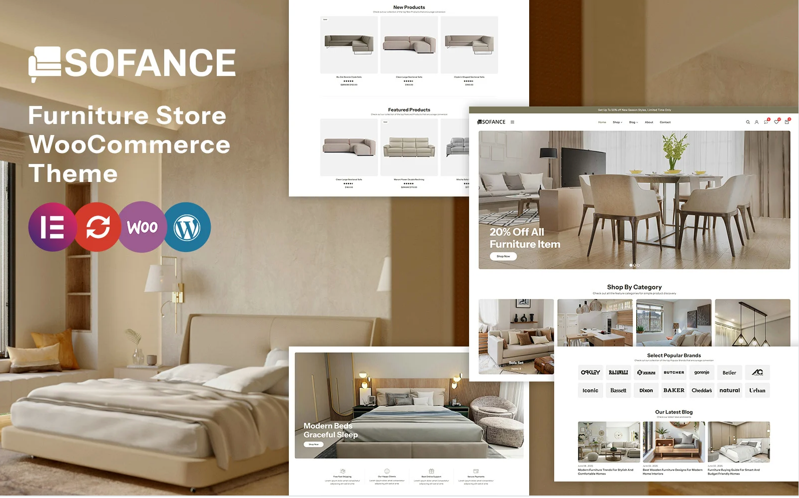 Sofance - Furniture Store WooCommerce WordPress Theme