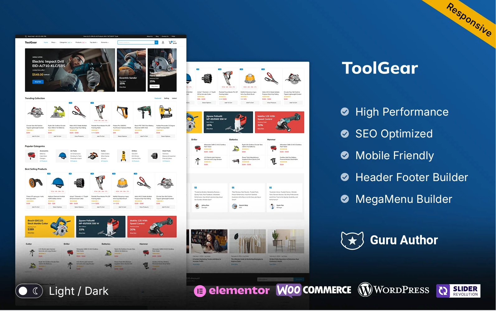 Toolgear - Tools Parts and Equipment Responsive WooCommerce Multipurpose Theme