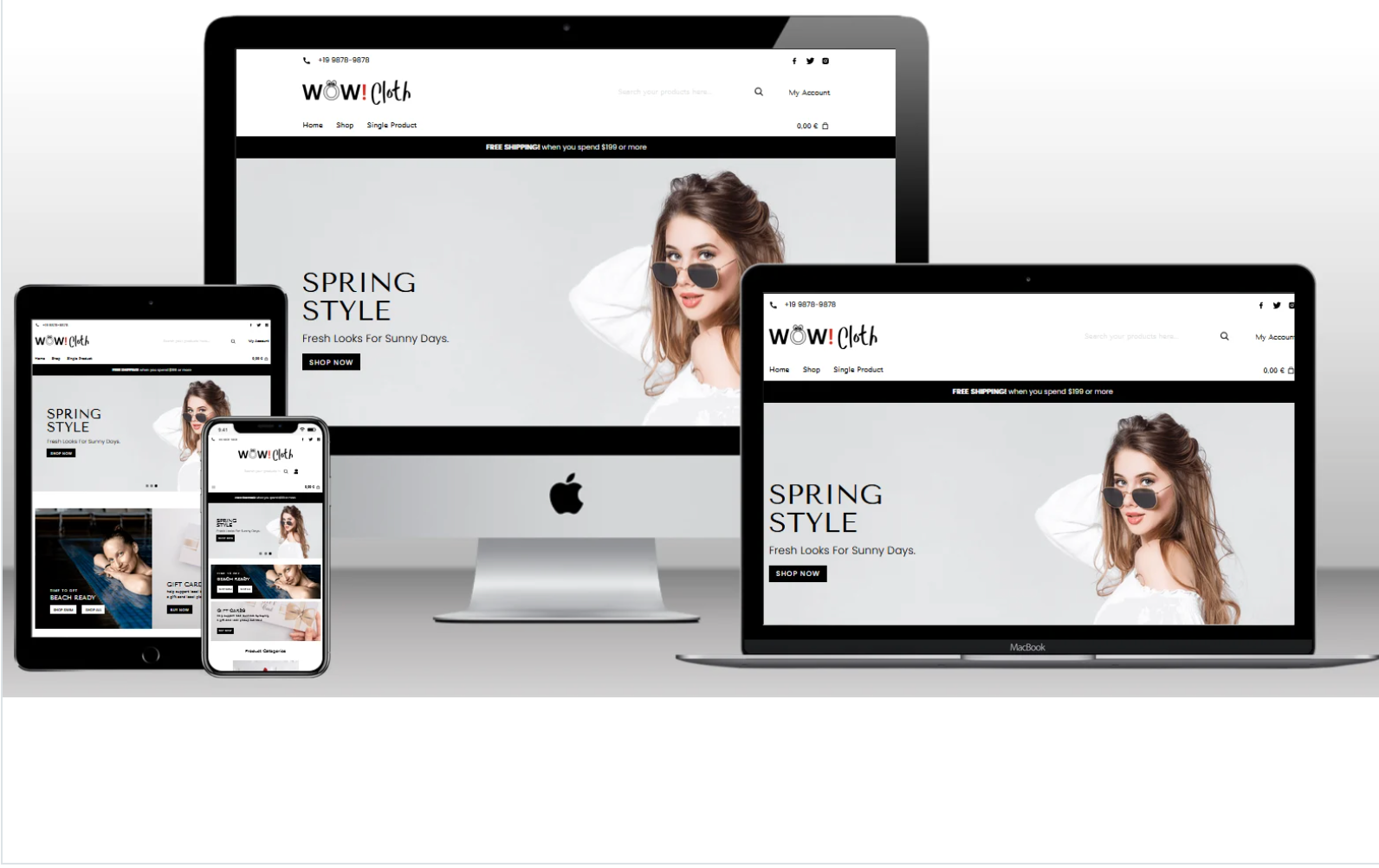 Fashion Cloth Theme Ecommerce Wordpress Clothing Accessories