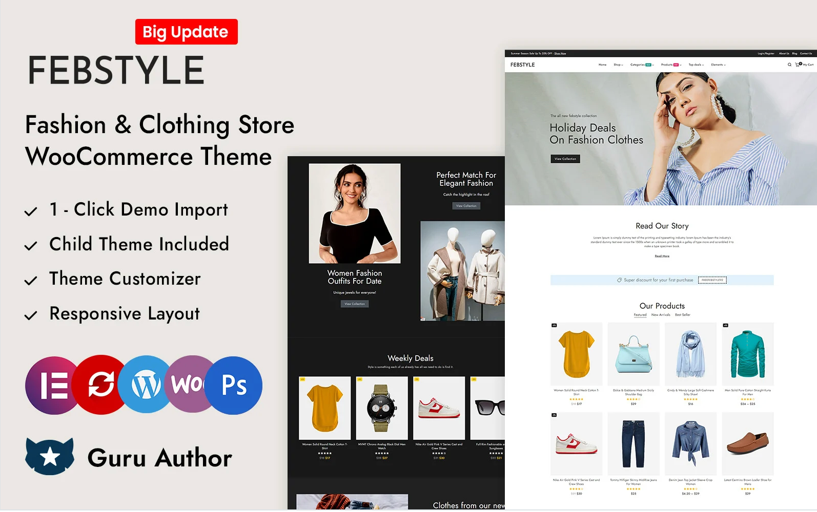 FEBSTYLE - Fashion and Clothes Store Elementor WooCommerce Responsive Theme