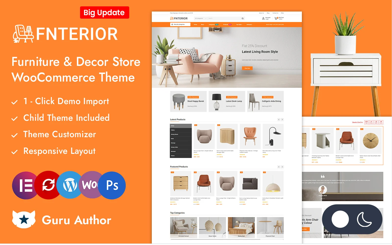 Fnterior - Furniture Decor Store Elementor WooCommerce Responsive Theme